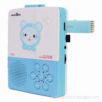 MP3 cassette recorder with FM radio and LED